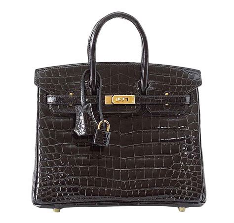 hermes birkin black crocodile bag|hermes birkin 25 crocodile.